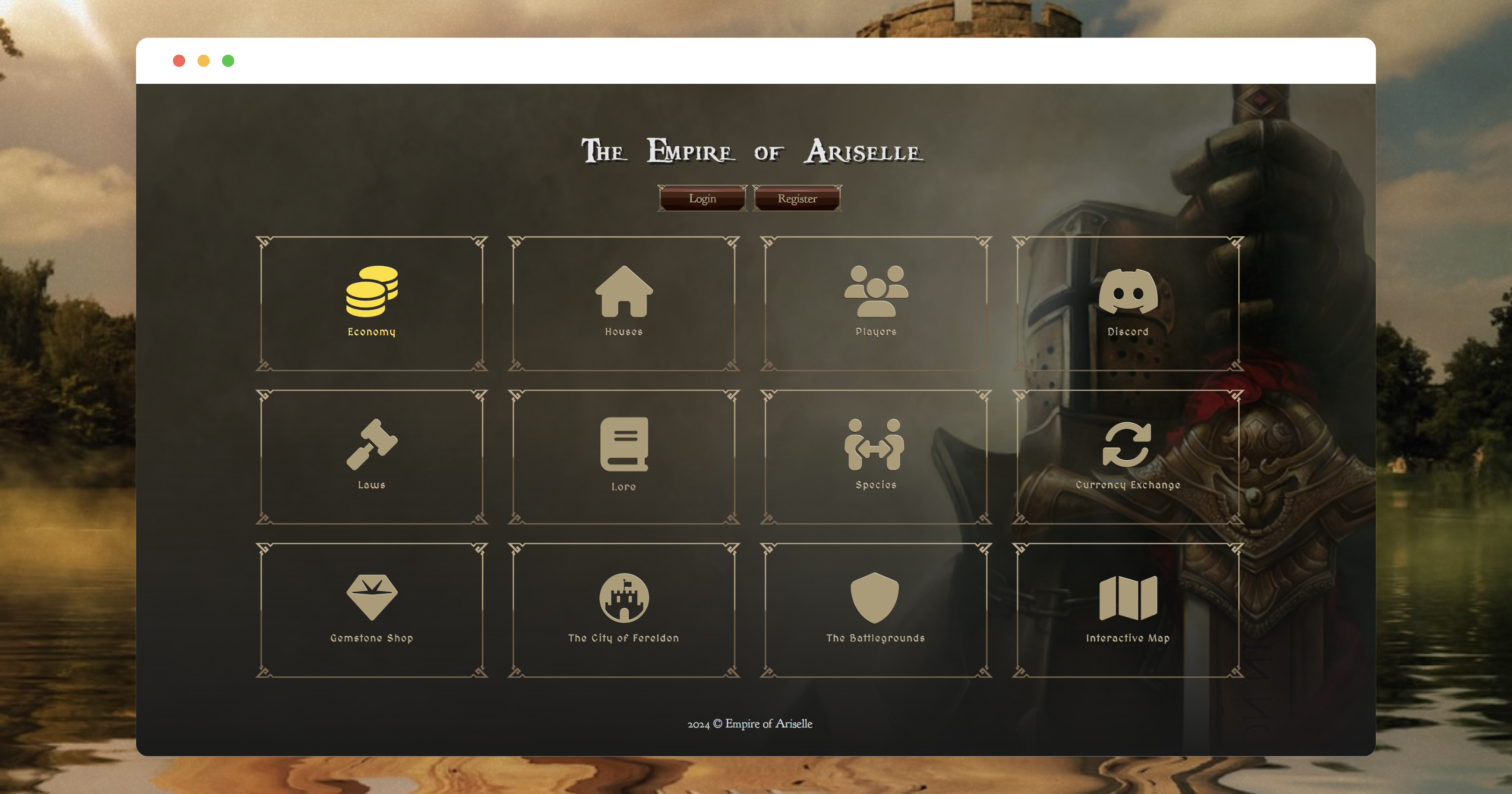 Forgot password empire of ariselle